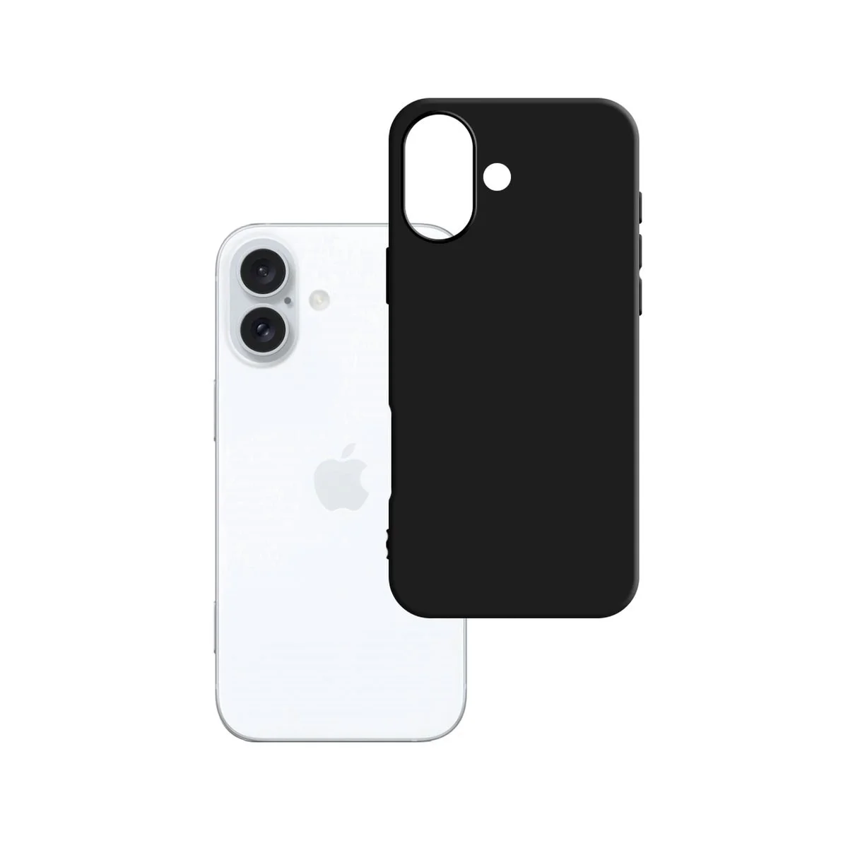 Capa Mattcase Preta 3mk iPhone 16