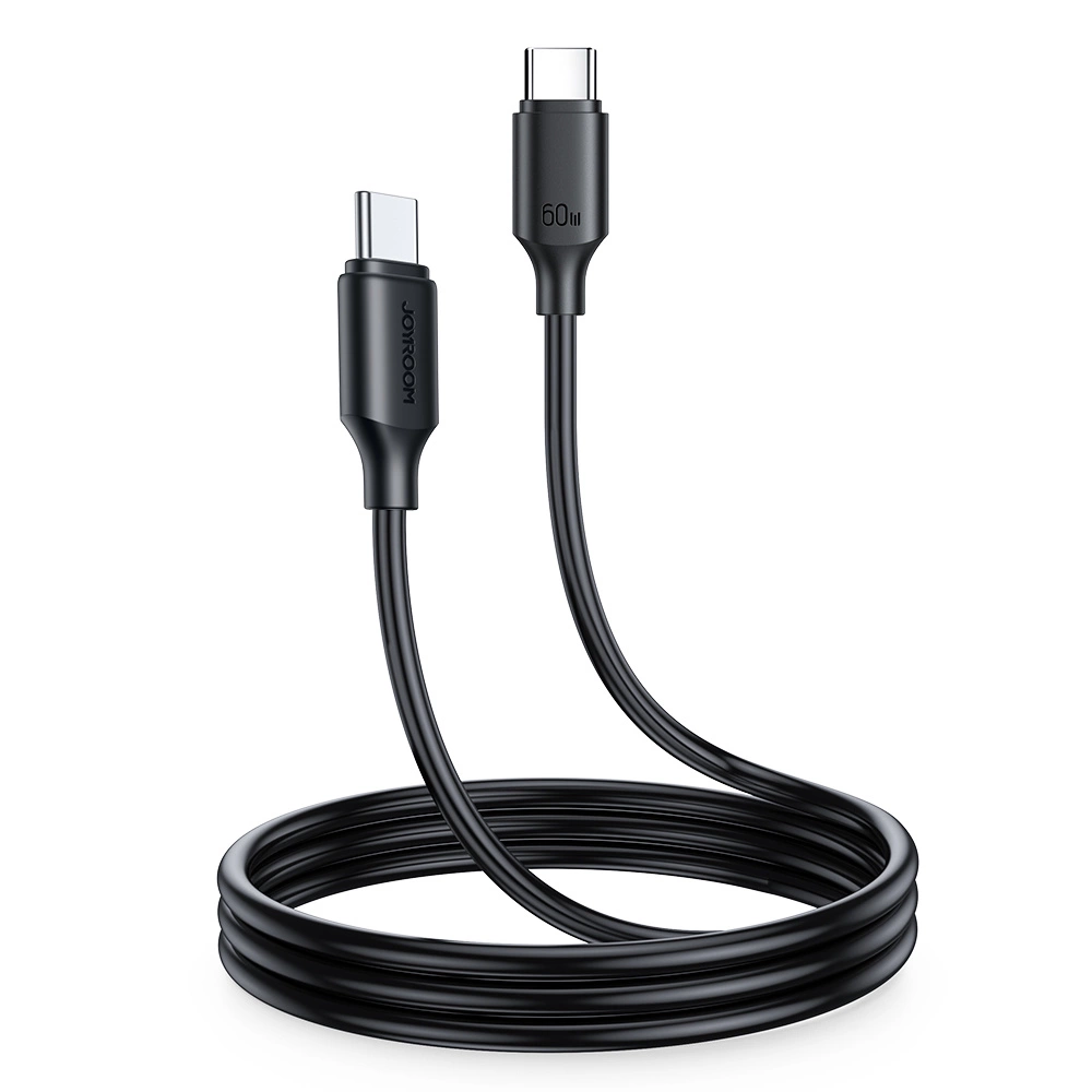 Joyroom Cabo de Dados USB-C para USB-C PD QC 60W 3A 1M Preto