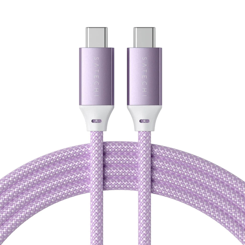 Satechi – Cabo USB-C para USB-C 100W Roxo