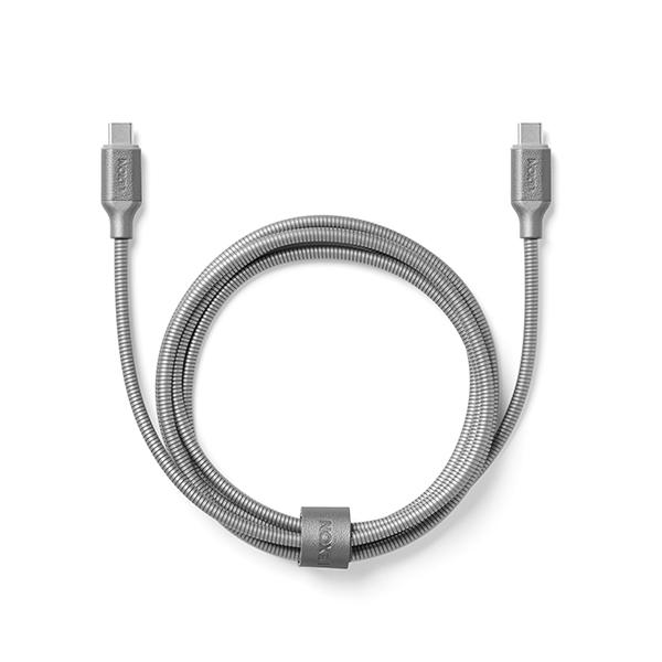 Lexon – Cabo metálico USB-C Metálico Cinzento