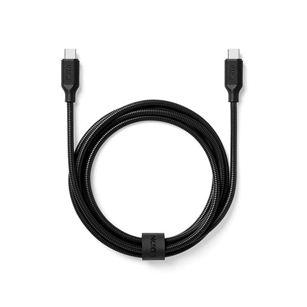 Lexon – Cabo metálico USB-C Metálico Preto