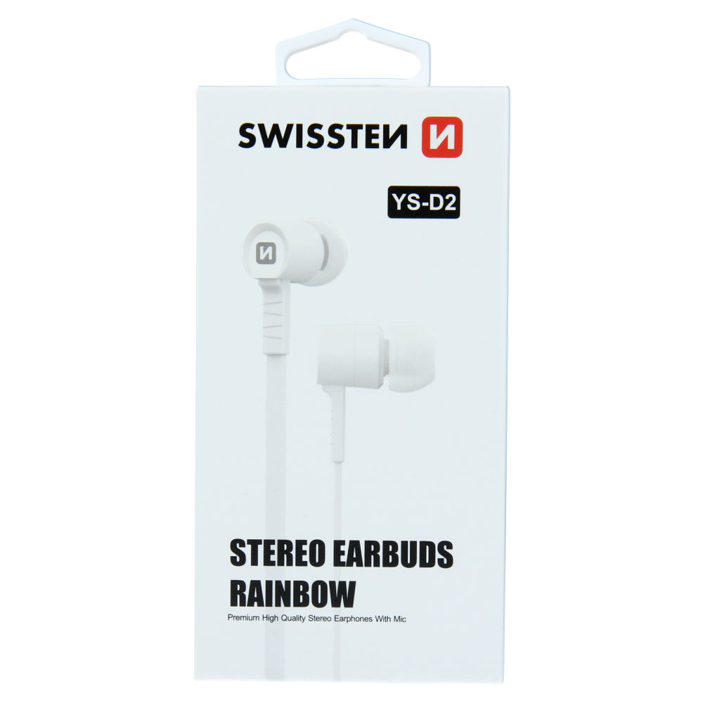 Swissten – Earbuds Rainbow YS-D2 (white)