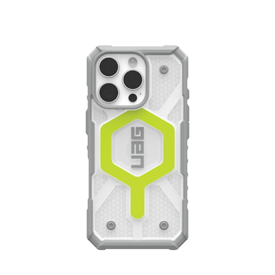 UAG – Pathfinder Clear Magsafe iPhone 16 Pro (act neon)